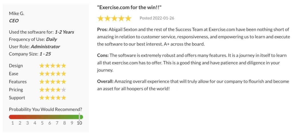 Exercise.com Review